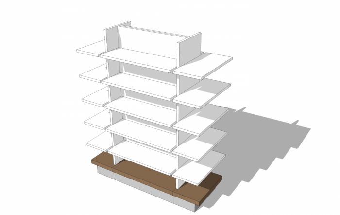 mobilier tete de gondole